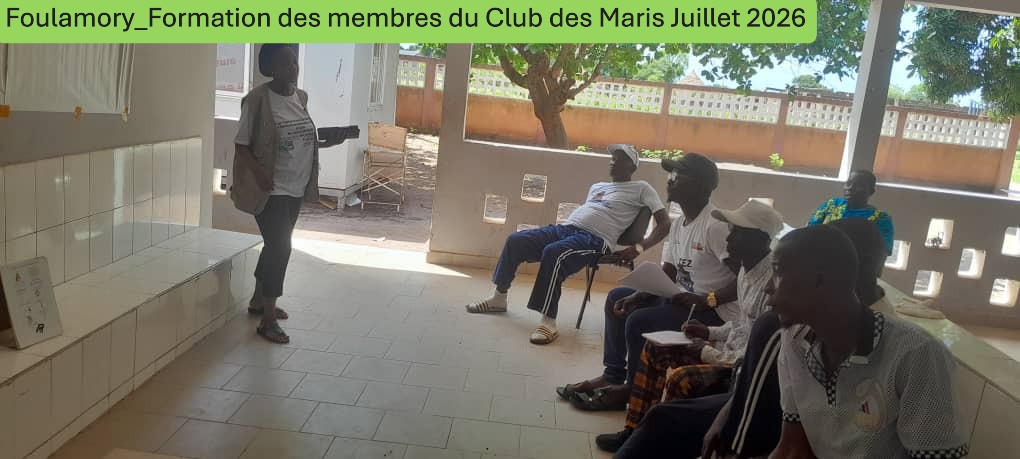 Foulamory_Formation des membres du Club des Maris